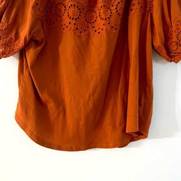 LOFT Eyelet Yoke Top Size Small - Picture 3 of 8